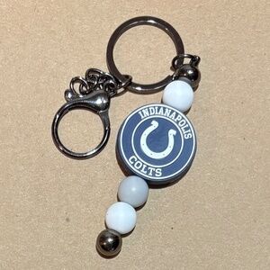 Silicone Bead Keychain - Indianapolis Colts